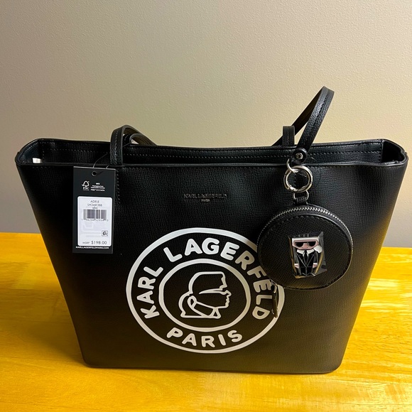 Karl Lagerfeld Handbags - Karl Lagerfeld Adele LH3AP3BB Black Tote with Coin Purse - NWT